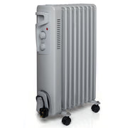 Futura Direct 2000W Futura Oil Filled Radiator Electric Heater 11 Fin - Grey 2500W