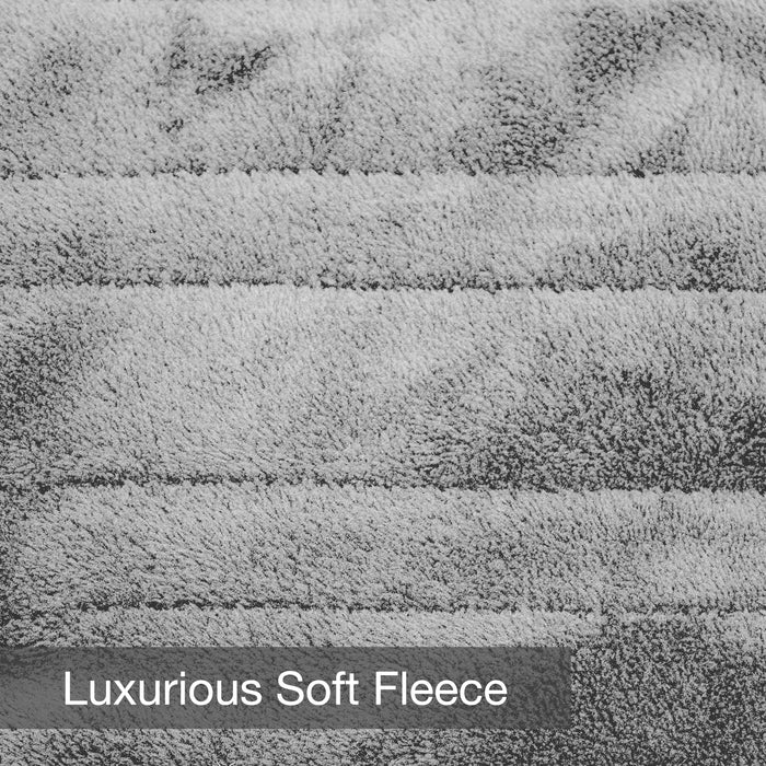 Dreamcatcher Luxurious Electric Heated Throw Grey 160 x 120cm Soft Fleece Blanket