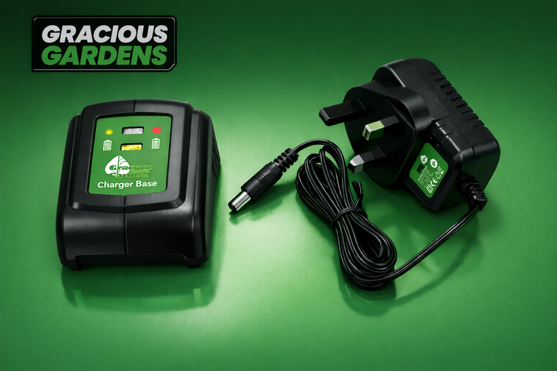 Gracious Gardens 18V Li-Ion Charger | Garden Power Tool Charger