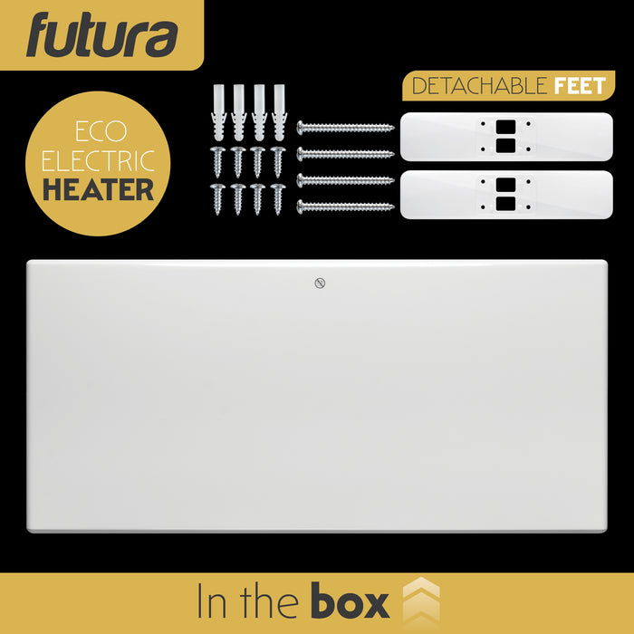 Futura Eco 2000W Electric Panel Heater Bathroom Safe Setback Timer Lot 20