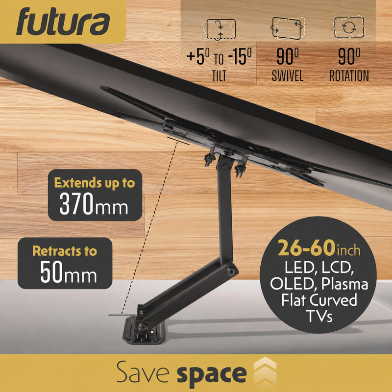 Futura TV Wall Bracket | Full Motion 26–60 Inch Television Mount