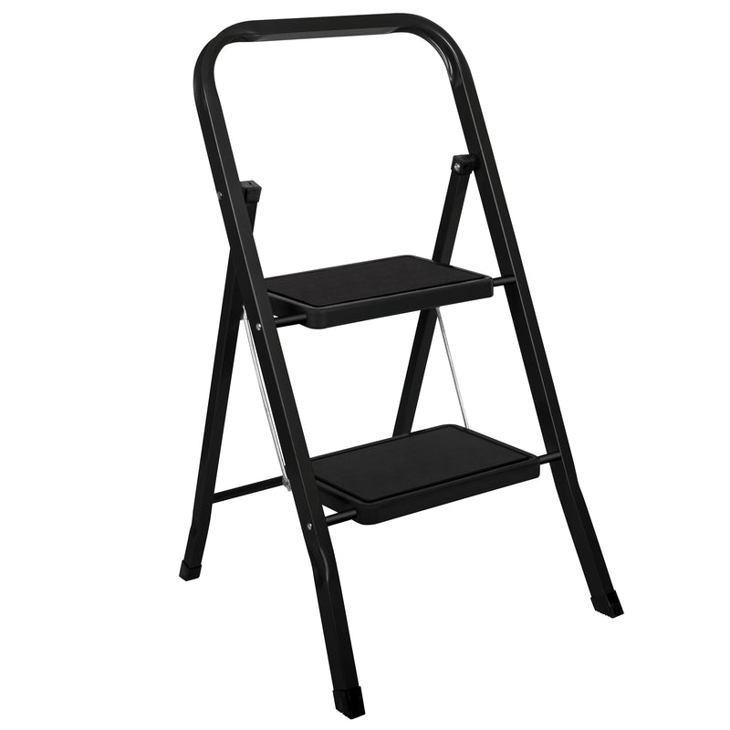Futura 2, 3 & 4 Step Ladder Folding Step Stool Heavy Duty 150Kg Capacity | Grey, Black & White