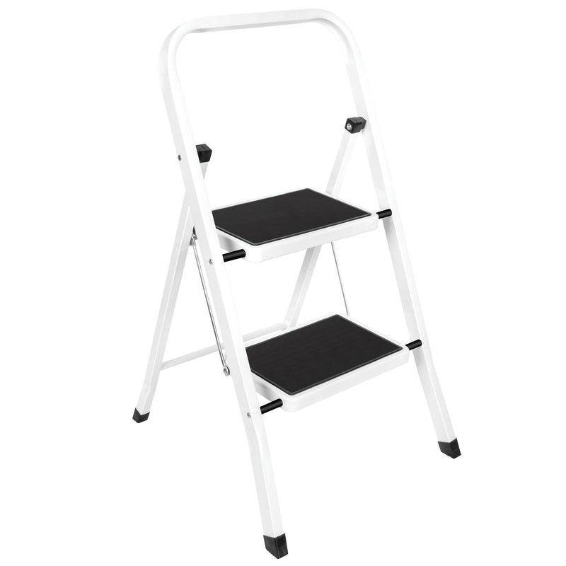 Futura 2, 3 & 4 Step Ladder Folding Step Stool Heavy Duty 150Kg Capacity | Grey, Black & White