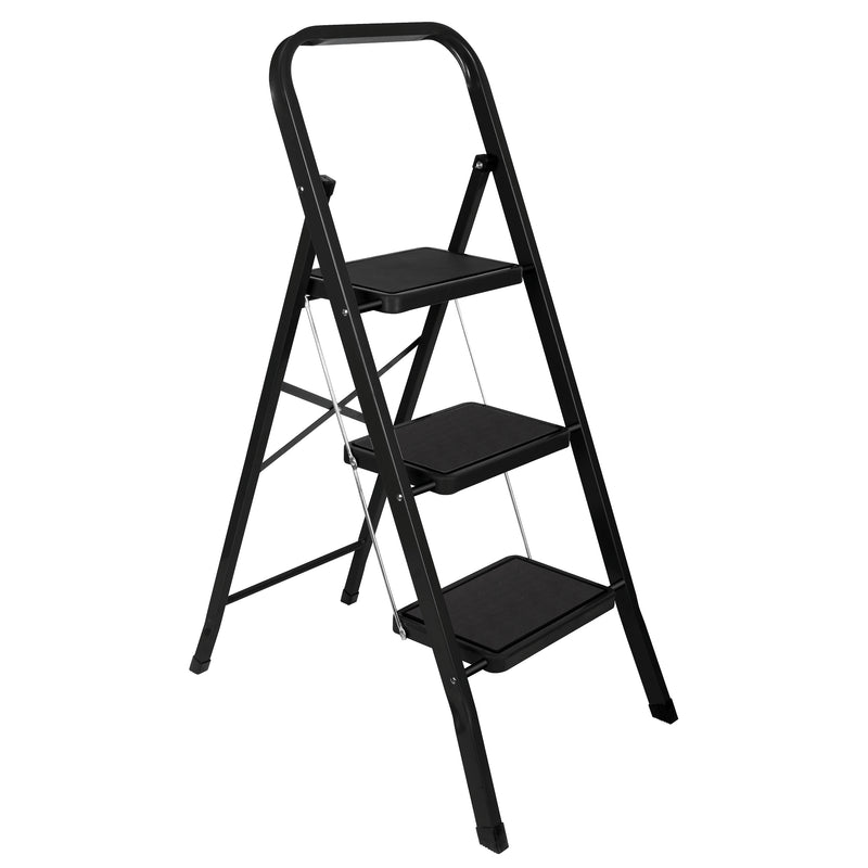 Futura 2, 3 & 4 Step Ladder Folding Step Stool Heavy Duty 150Kg Capacity | Grey, Black & White