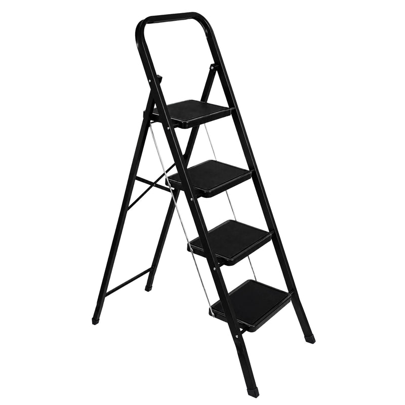 Futura 2, 3 & 4 Step Ladder Folding Step Stool Heavy Duty 150Kg Capacity | Grey, Black & White