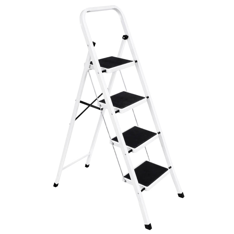 Futura 2, 3 & 4 Step Ladder Folding Step Stool Heavy Duty 150Kg Capacity | Grey, Black & White