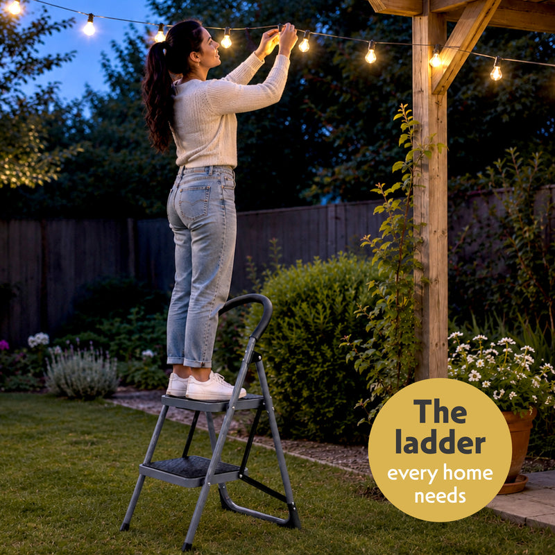 Futura Premium Folding Step Ladder | 2 & 3 Step Stool