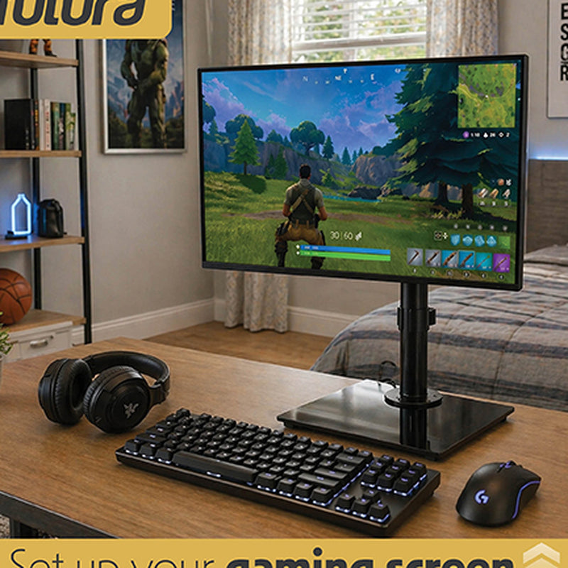 Futura Single Monitor Stand 13 to 32 Inch | Freestanding Mount Supports 8kg