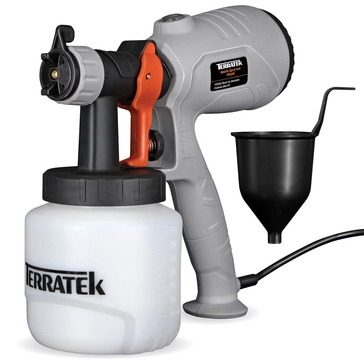 Terratek 350W Electric Fence Paint Sprayer 800ML Paint Pot — Futura Direct