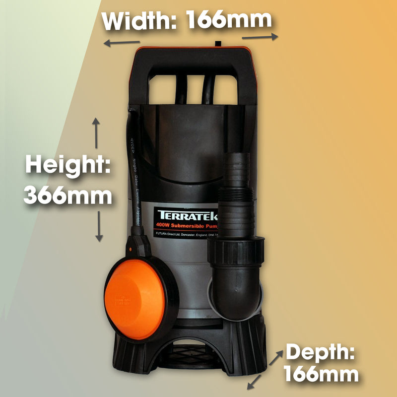 Terratek 400W Submersible Water Pump