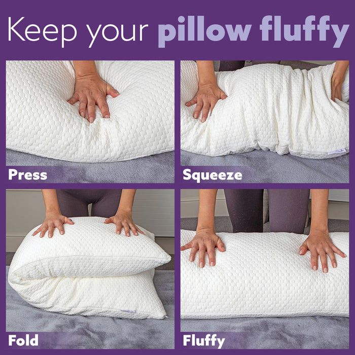 Aamira Aamira Body Pillow | Adjustable Memory Foam Pregnancy Side Sleeper