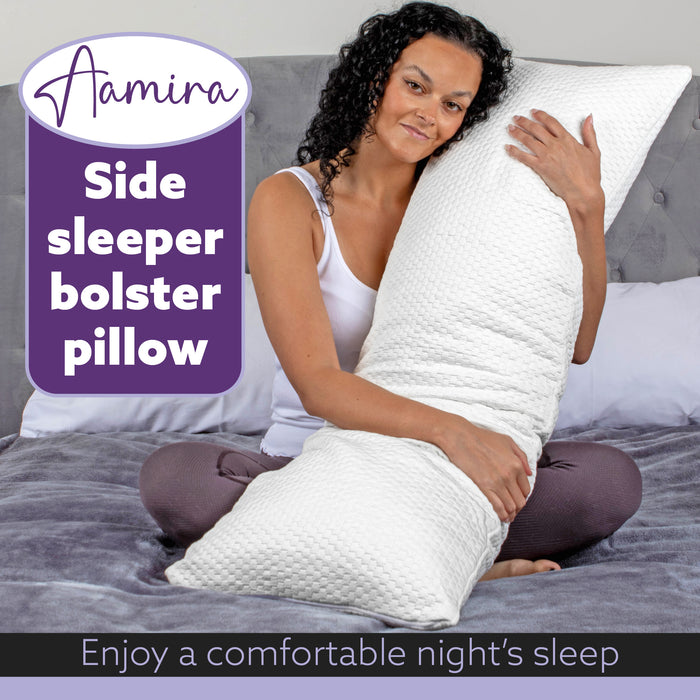Aamira Aamira Body Pillow | Adjustable Memory Foam Pregnancy Side Sleeper