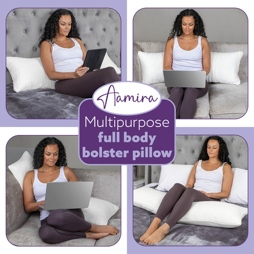 Aamira Aamira Body Pillow | Adjustable Memory Foam Pregnancy Side Sleeper