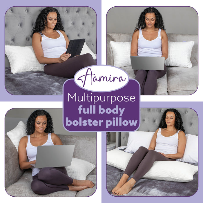 Aamira Aamira Body Pillow | Adjustable Memory Foam Pregnancy Side Sleeper