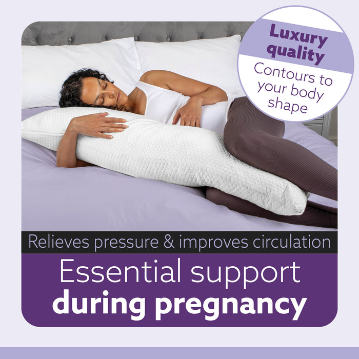 Aamira Aamira Body Pillow | Adjustable Memory Foam Pregnancy Side Sleeper