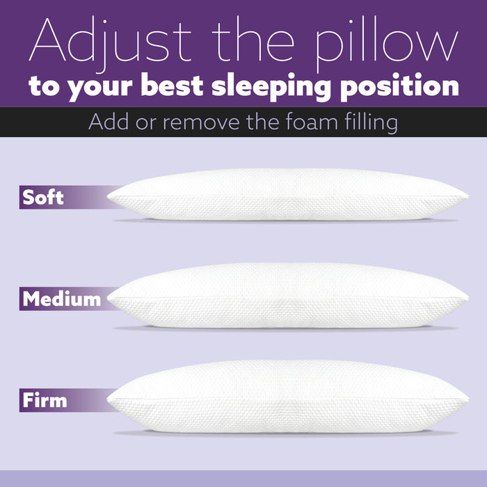 Aamira Aamira Body Pillow | Adjustable Memory Foam Pregnancy Side Sleeper