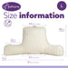Aamira Aamira Large Cuddle Cushion Cream | Faux Fur Reading Pillow Back Support