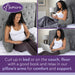 Aamira Aamira Large Cuddle Cushion Grey | Faux Fur Reading Pillow Back Support