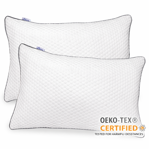 Aamira Aamira Memory Foam Premium Pillow Twin Pack | Neck & Shoulder Side Sleeper Support