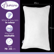 Aamira Aamira Memory Foam Premium Pillow Twin Pack | Neck & Shoulder Side Sleeper Support