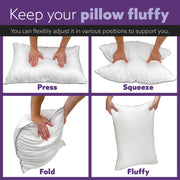 Aamira Aamira Memory Foam Premium Pillow Twin Pack | Neck & Shoulder Side Sleeper Support