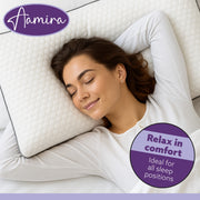 Aamira Aamira Memory Foam Premium Pillow Twin Pack | Neck & Shoulder Side Sleeper Support