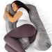 Aamira Aamira Pregnancy Memory Foam Maternity Pillow U Shaped Grey