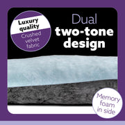 Aamira Aamira Pregnancy Pillow | Blue Memory Foam Maternity Cushion U Shaped