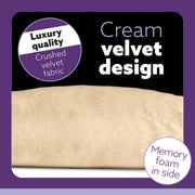 Aamira Aamira Pregnancy Pillow | Cream Memory Foam Maternity Cushion C Shaped