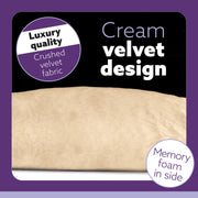 Aamira Aamira Pregnancy Pillow | Cream Memory Foam Maternity Cushion J Shaped
