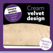Aamira Aamira Pregnancy Pillow | Cream Memory Foam Maternity Cushion L Shaped