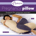 Aamira Aamira Pregnancy Pillow | Cream Memory Foam Maternity Cushion L Shaped