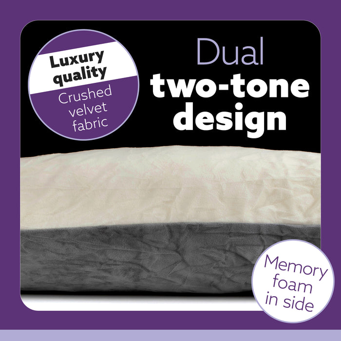 Aamira Aamira Pregnancy Pillow | Cream Memory Foam Maternity Cushion U Shaped