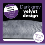 Aamira Aamira Pregnancy Pillow | Grey Memory Foam Maternity Cushion L Shaped