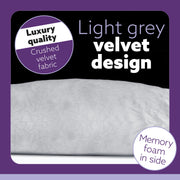 Aamira Aamira Pregnancy Pillow | Light Grey Memory Foam Maternity Cushion J Shaped