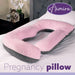 Aamira Aamira Pregnancy Pillow | Pink Memory Foam Maternity Cushion J Shaped