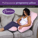 Aamira Aamira Pregnancy Pillow | Pink Memory Foam Maternity Cushion J Shaped