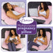 Aamira Aamira Pregnancy Pillow | Pink Memory Foam Maternity Cushion J Shaped