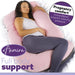 Aamira Aamira Pregnancy Pillow | Pink Memory Foam Maternity Cushion J Shaped
