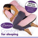 Aamira Aamira Pregnancy Pillow | Pink Memory Foam Maternity Cushion J Shaped