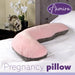 Aamira Aamira Pregnancy Pillow | Pink Memory Foam Maternity Cushion L Shaped