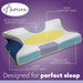 Aamira Aamira Side Sleeper Cervical Pillow | Memory Foam Neck Support OEKO-TEX