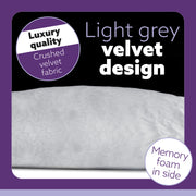 Aamira Aamira U Shape Pregnancy Maternity Pillow | Memory Foam Cushion Light Grey
