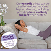 Aamira Aamira Wedge Pillow Cooling Memory Foam | Acid Reflux Support Cushion for GERD