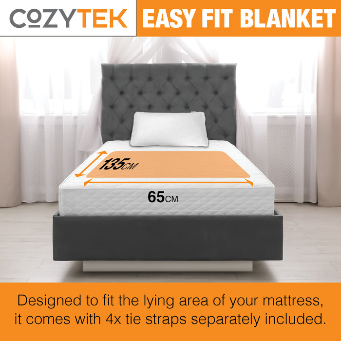 Cozytek Cozytek Single Electric Blanket | Fitted Heated Under Blanket