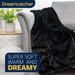 Dreamcatcher Dreamcatcher Black Faux Fur Throw Blanket | Soft Fluffy Sofa Throw