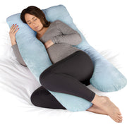 Dreamcatcher Dreamcatcher Blue U Shaped Pregnancy Pillow  Shredded Memory Foam