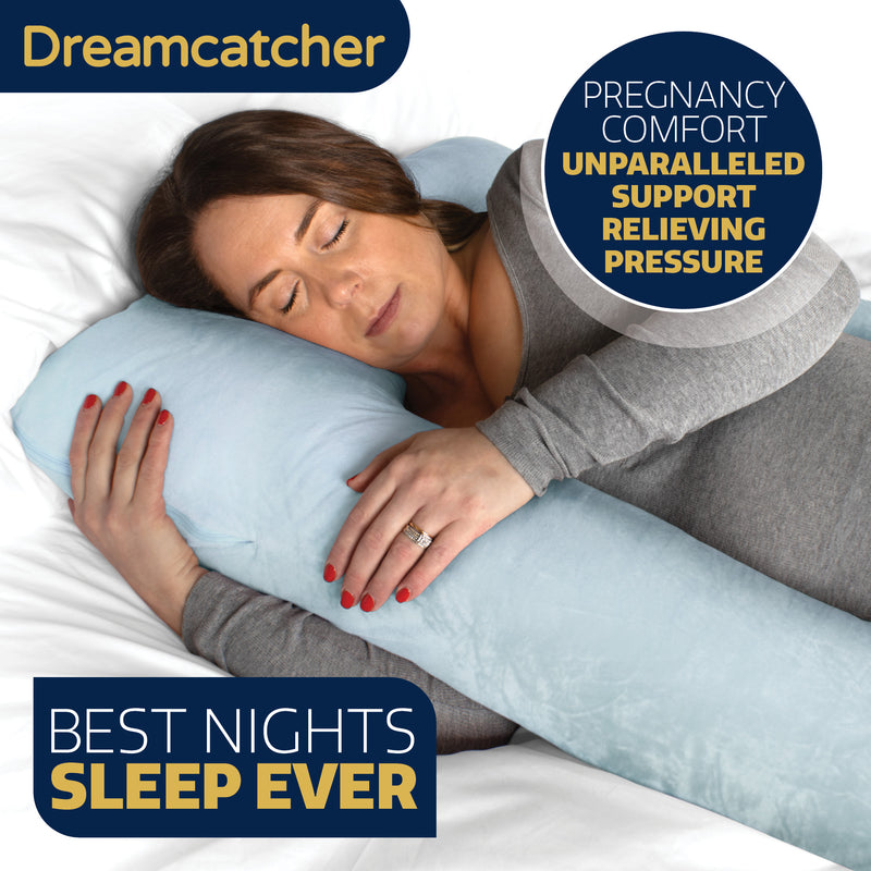 Dreamcatcher Dreamcatcher Blue U Shaped Pregnancy Pillow  Shredded Memory Foam