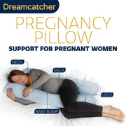 Dreamcatcher Dreamcatcher Blue U Shaped Pregnancy Pillow  Shredded Memory Foam