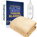 Dreamcatcher Dreamcatcher Cream Electric Heated Throw | Soft Fleece Blanket with Timer